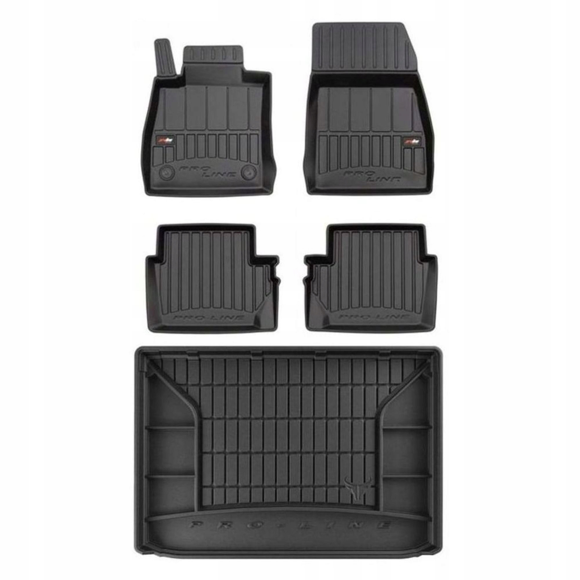 Gumová sada 3D koberčekov a rohoží Ford Puma od roku 2019 pre hornú podlahu batožinového priestoru