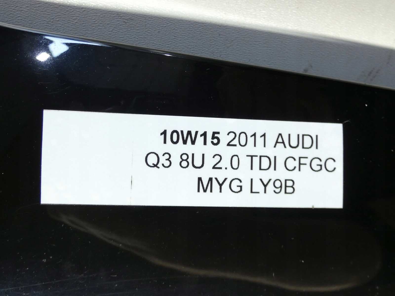 Cofano AUDI Q3 8U 11-18R nero LY9B