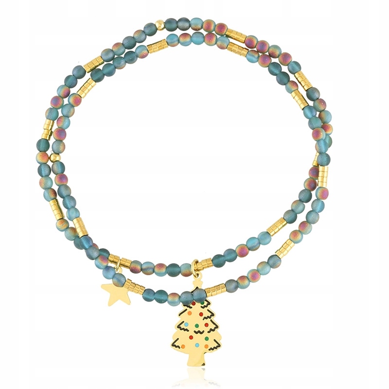 

Bransoletka Christmas 2 szt Stal 316 L Moonriver