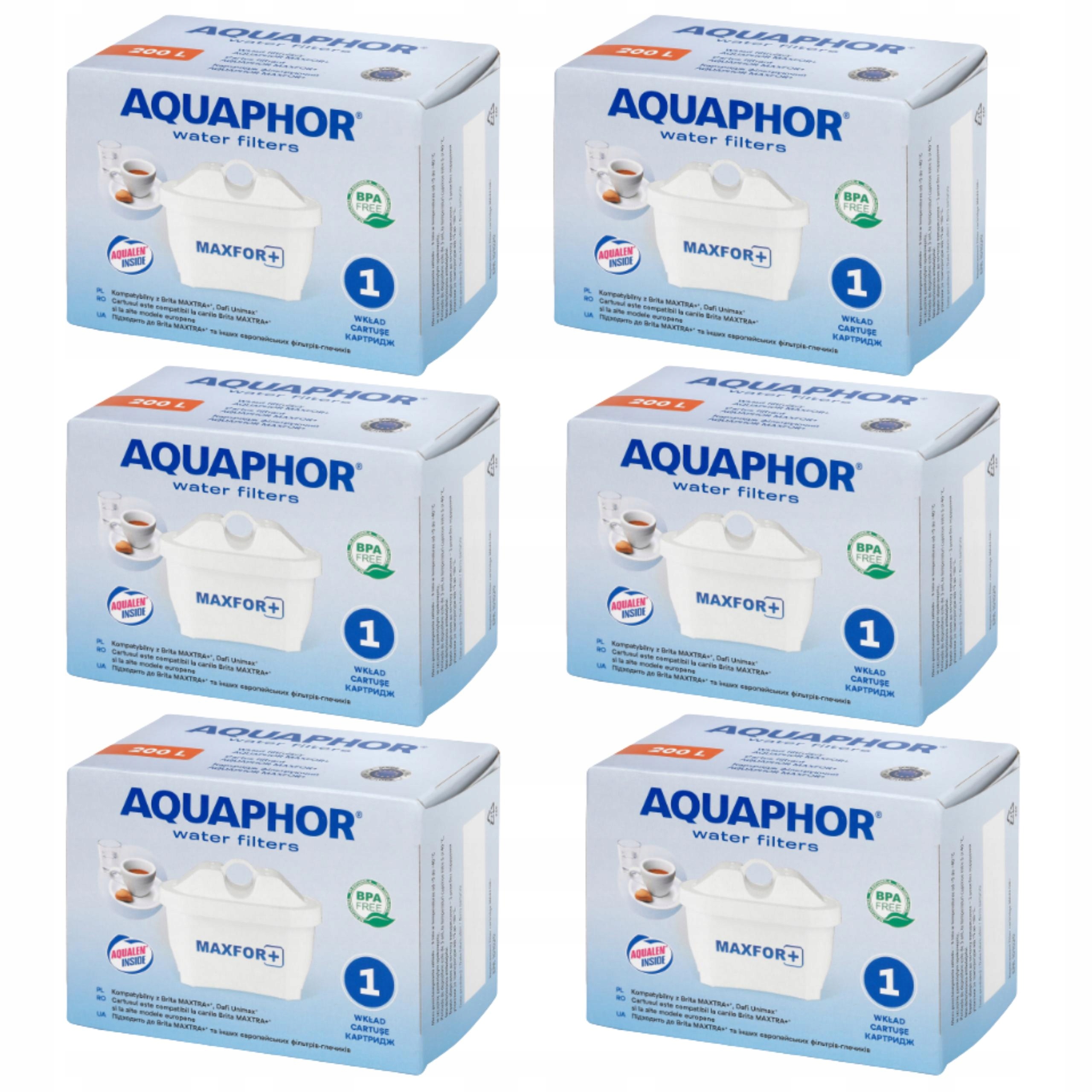 

Filtr wkład do dzbanka aquaphor maxfor+ x6 zestaw