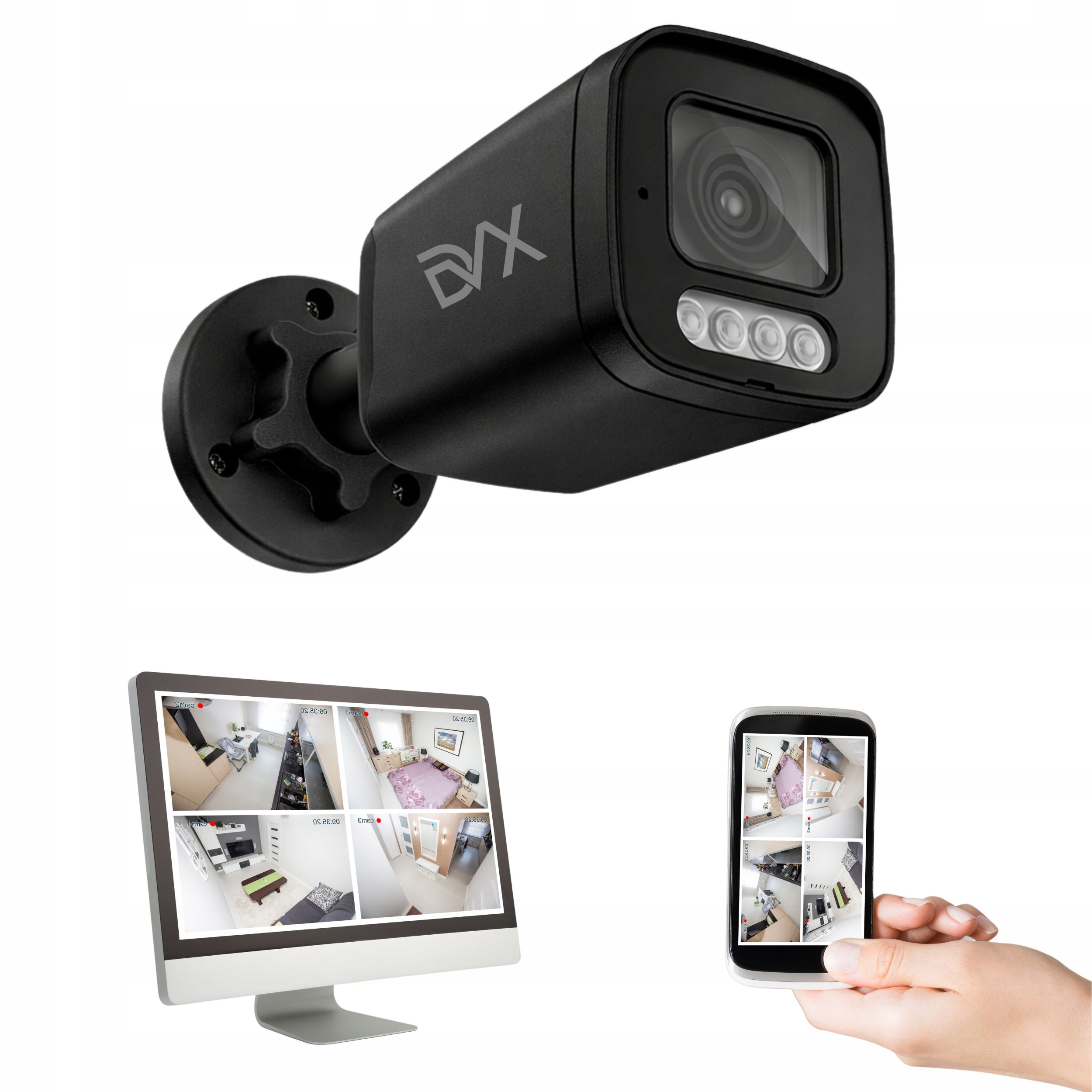 Venkovní Monitorovací Kamera Ip Poe 8MP 4K Zoom Sledování IP66 DVX PT8LB