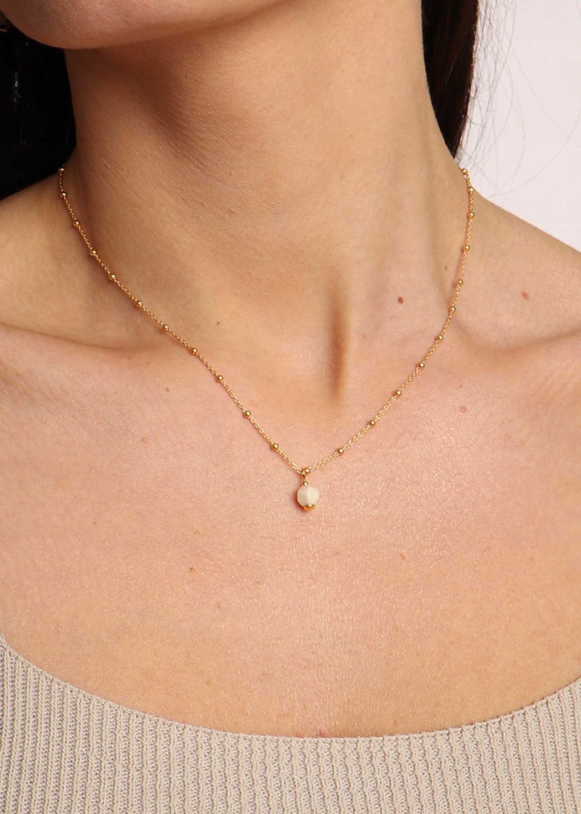 Řetízek s přívěskem Jaspis