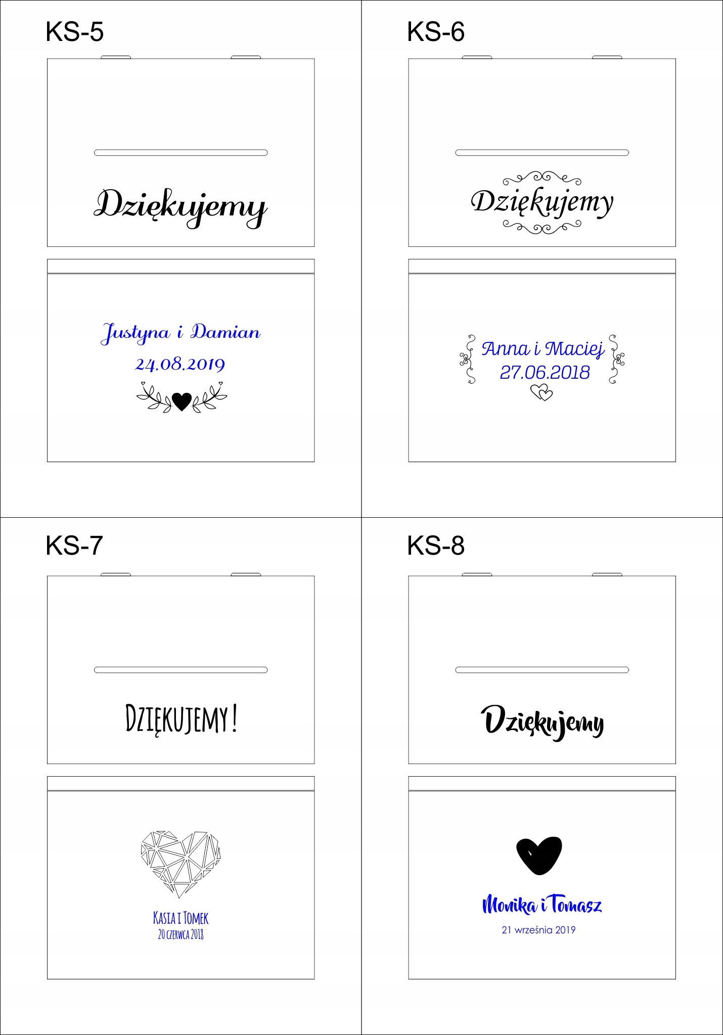 Drewniane PUDEŁKO SKRZYNKA na KOPERTY ślub GRAWER Płeć uniseks