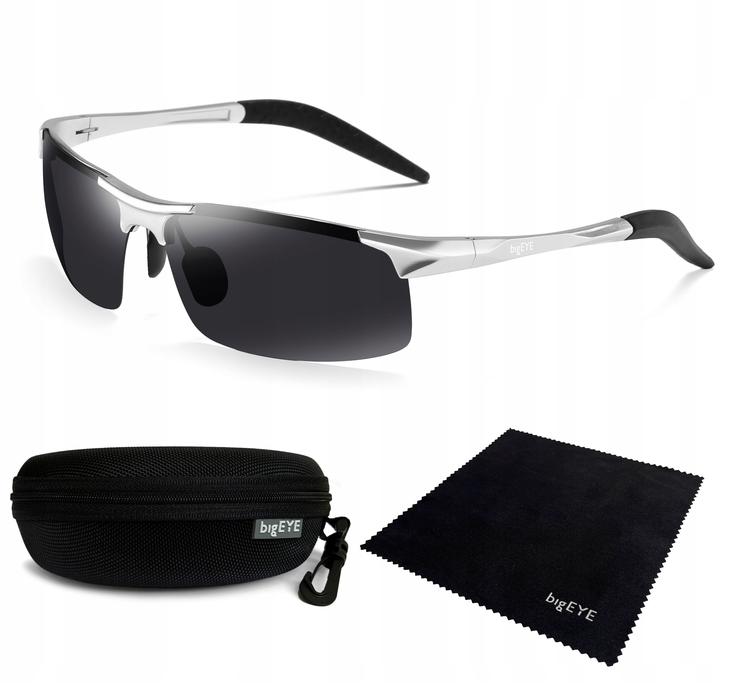 bigEYE Pánské Polarizační Brýle Pro Řidiče s hliníkem Set