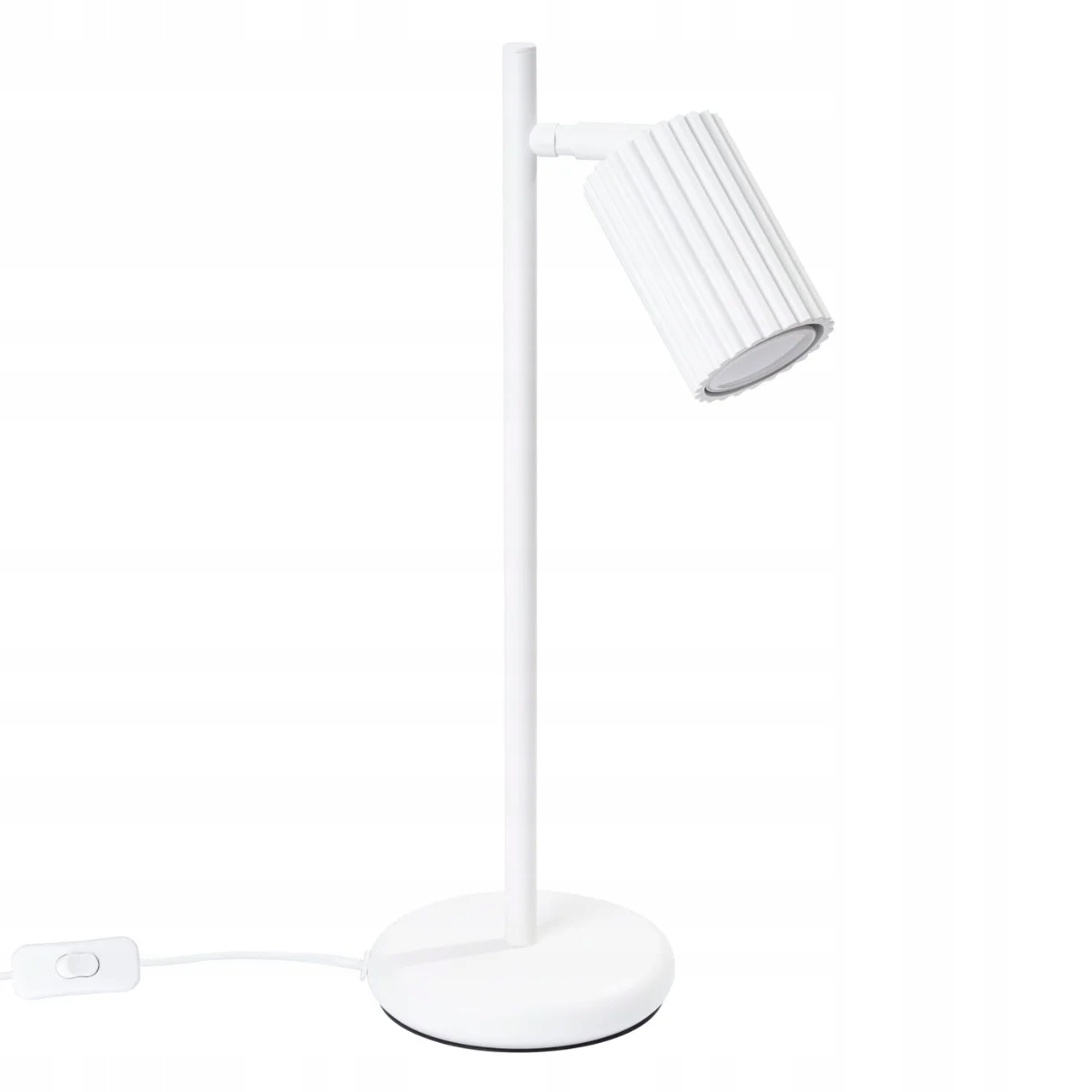 Stolová lampa biela moderná pohyblivá 1xGU10 Karbon Sollux Lighting