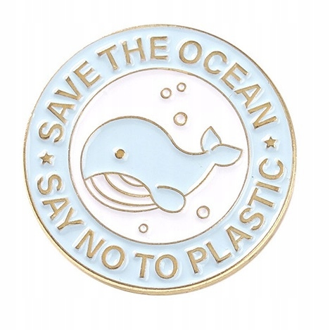 

Przypinka Metal Save The Ocean Wieloryb