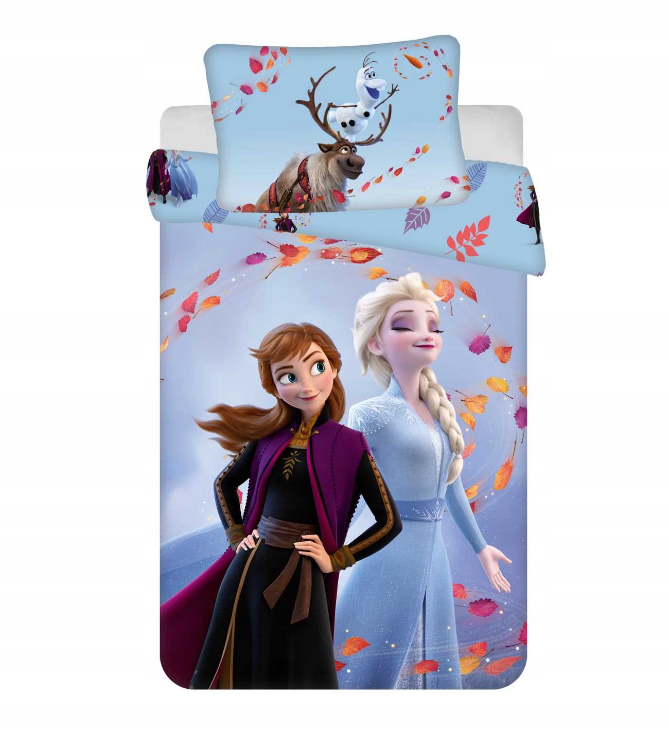 

Pościel Frozen Kraina Lodu Anna Elsa Olaf 90x120
