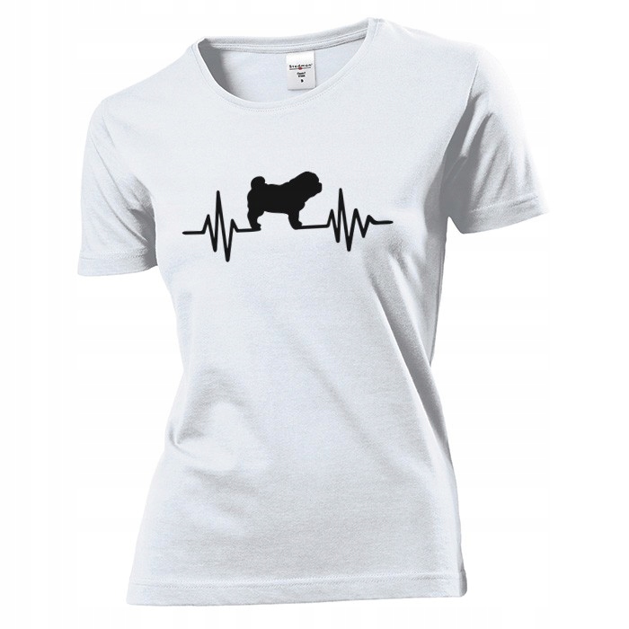 

Koszulka damska Linia życia Ekg pies M