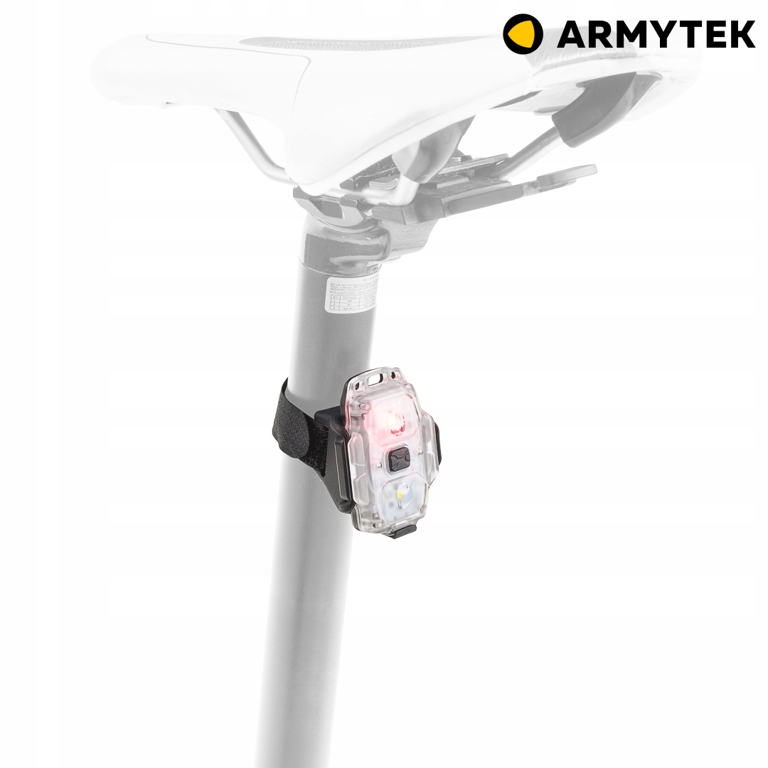 ARMYTEK CRYSTAL PRO Latarka Czołówka Lampka Rowerowa STOP Akcelerometr Grey Stan opakowania oryginalne
