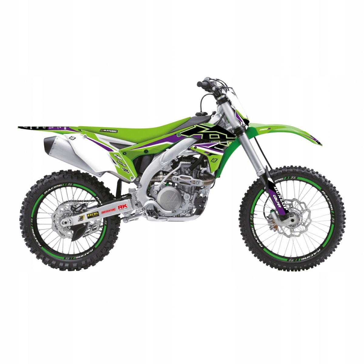 Blackbird Sada Nálepiek (oklein) Kawasaki Kx 450F '16-'18 Dream 5 Farieb