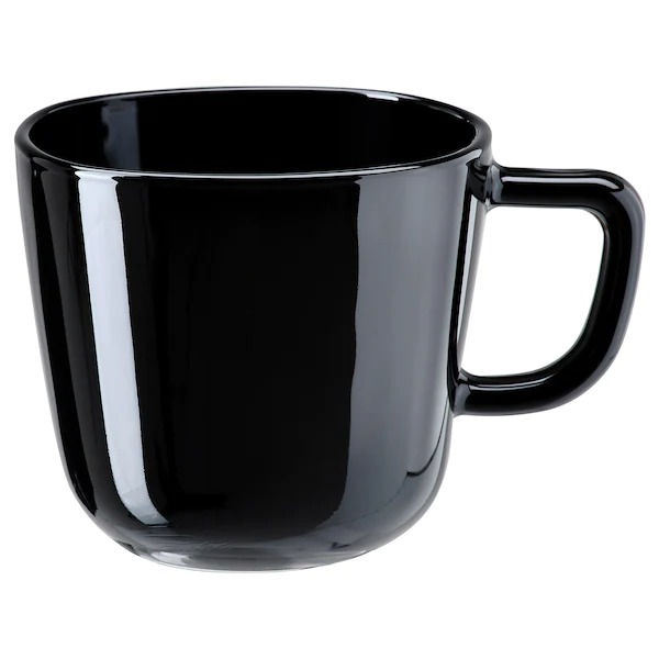 

Ikea Backig Szklanka Kubek Czarny Szklany 370 ML