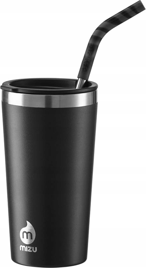 Termohrnek Mizu 470 ml nerezová ocel Černá Trubka Ideální na cesty