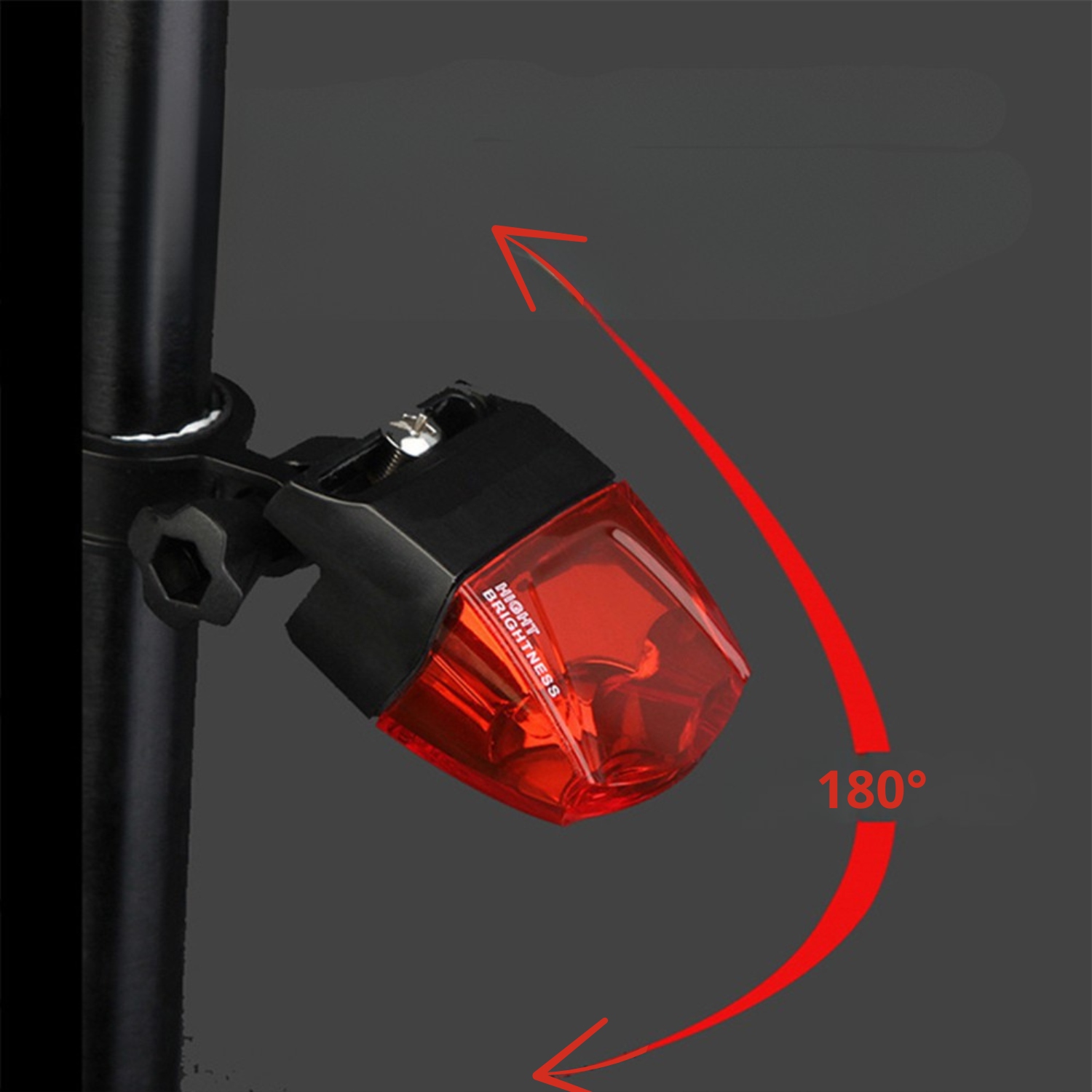 Światło tylne lampka rowerowa MAGNETYCZNE DYNAMO czerwone oświetlenie ECO Zasilanie prądnica zewnętrzna