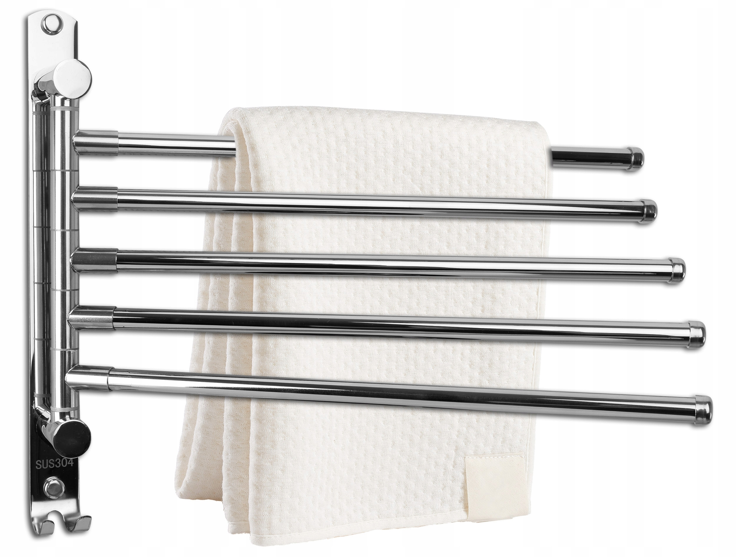 Koupelnový věšák na ručníky Onti chrom