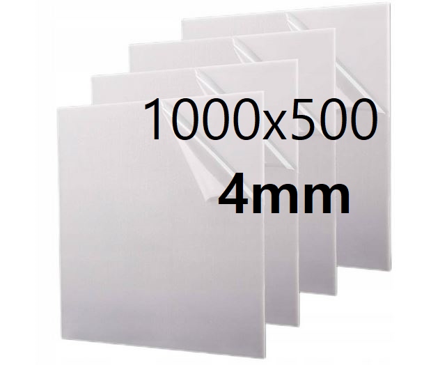 Plexi Plexa deska na míru mléčná opál 100 cm x 50 cm x 4 mm