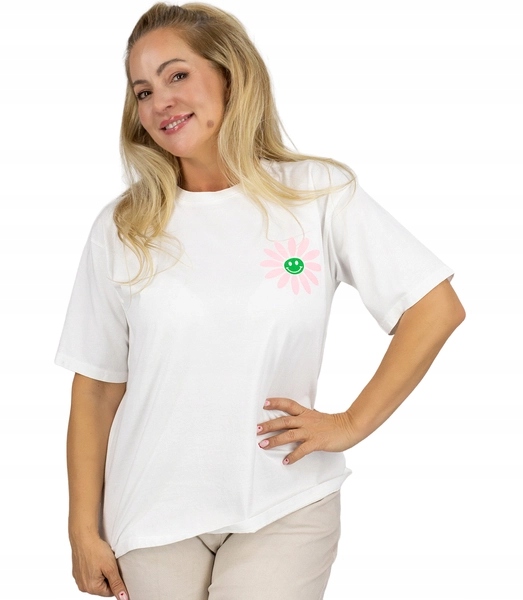 Bavlněné oversize tričko s módním potiskem Agrafka unisize