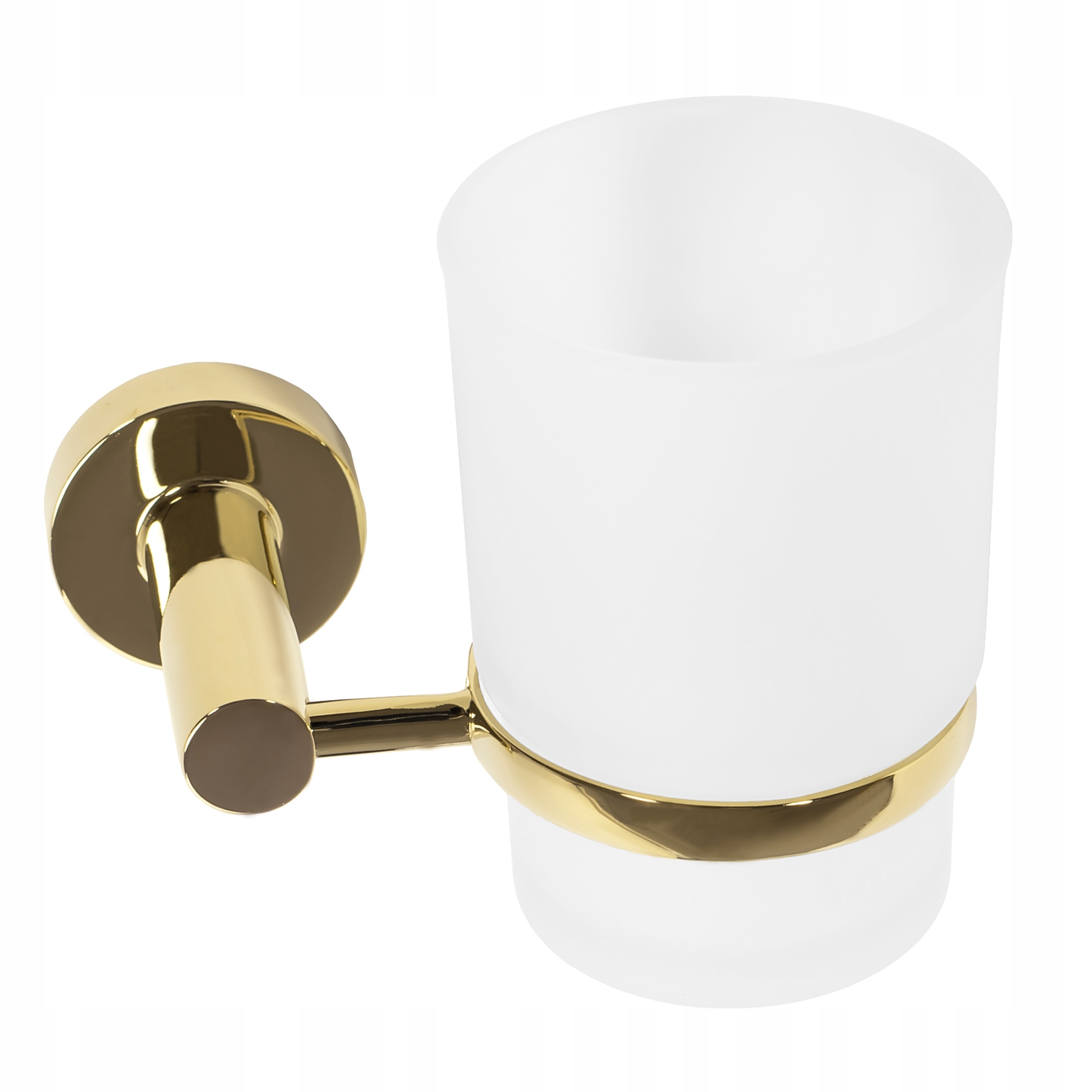 WISZĄCY KUBEK ŁAZIENKOWY NA SZCZOTECZKI ZŁOTY REA