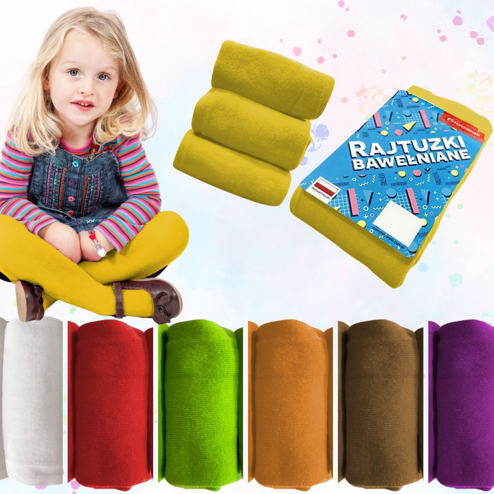 RAJSTOPY RAJSTOPKI BAWEŁNIANE 140-146 ZIELONE DZIECIĘCE CIEPŁE GRUBE ZIMA Marka Marcinkowski