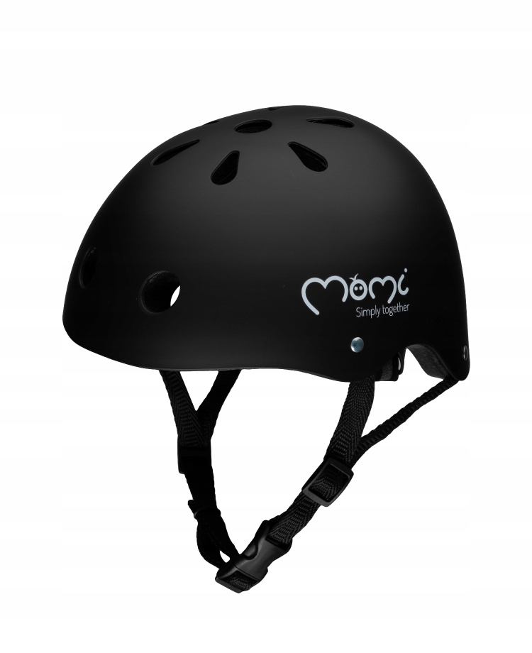 KASK DZIECIĘCY ROWER HULAJNOGA - MoMi MIMI CZARNY MAT - ABS EPS 47-58cm Kod producenta ROBI00062