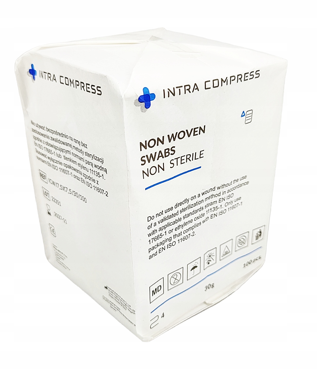 

Kompresy włókninowe niejałowe gaziki 10cmx10cm