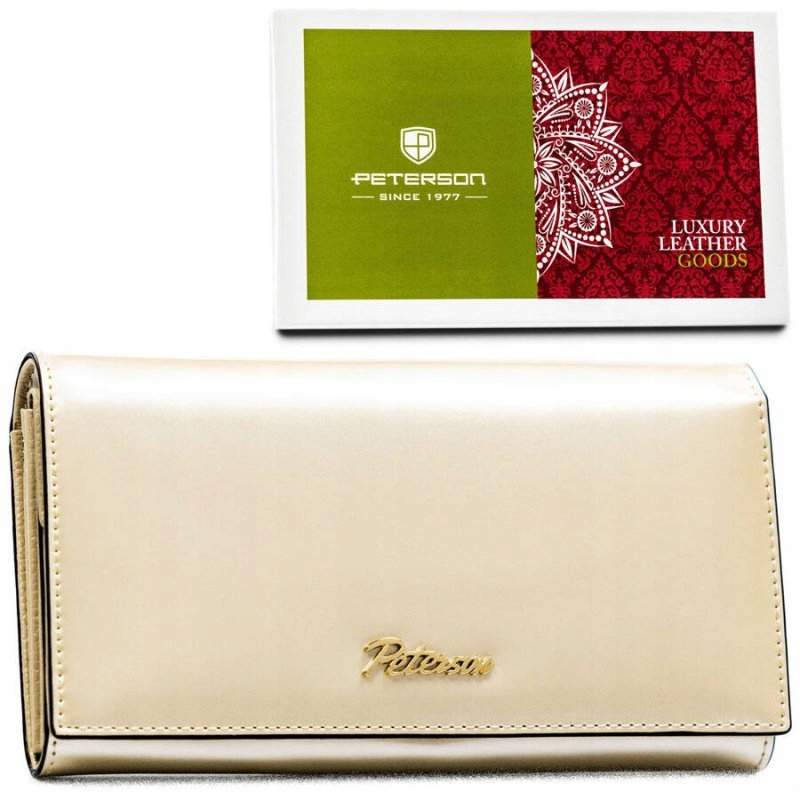 Praktická dámská peněženka v béžové barvě se systémem Rfid – Peterson