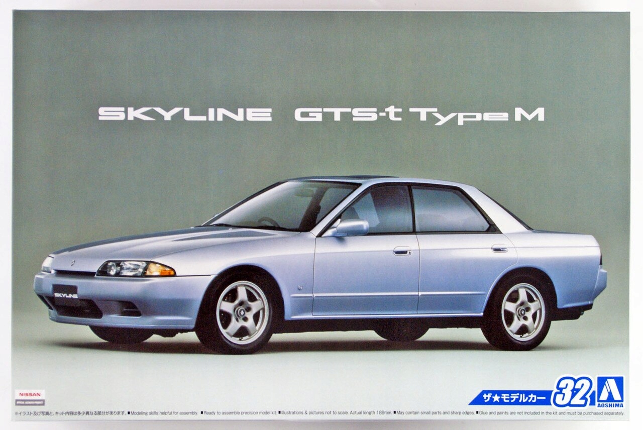 Aoshima 1989 Nissan Skyline Gts Typ M HCR32 1:24
