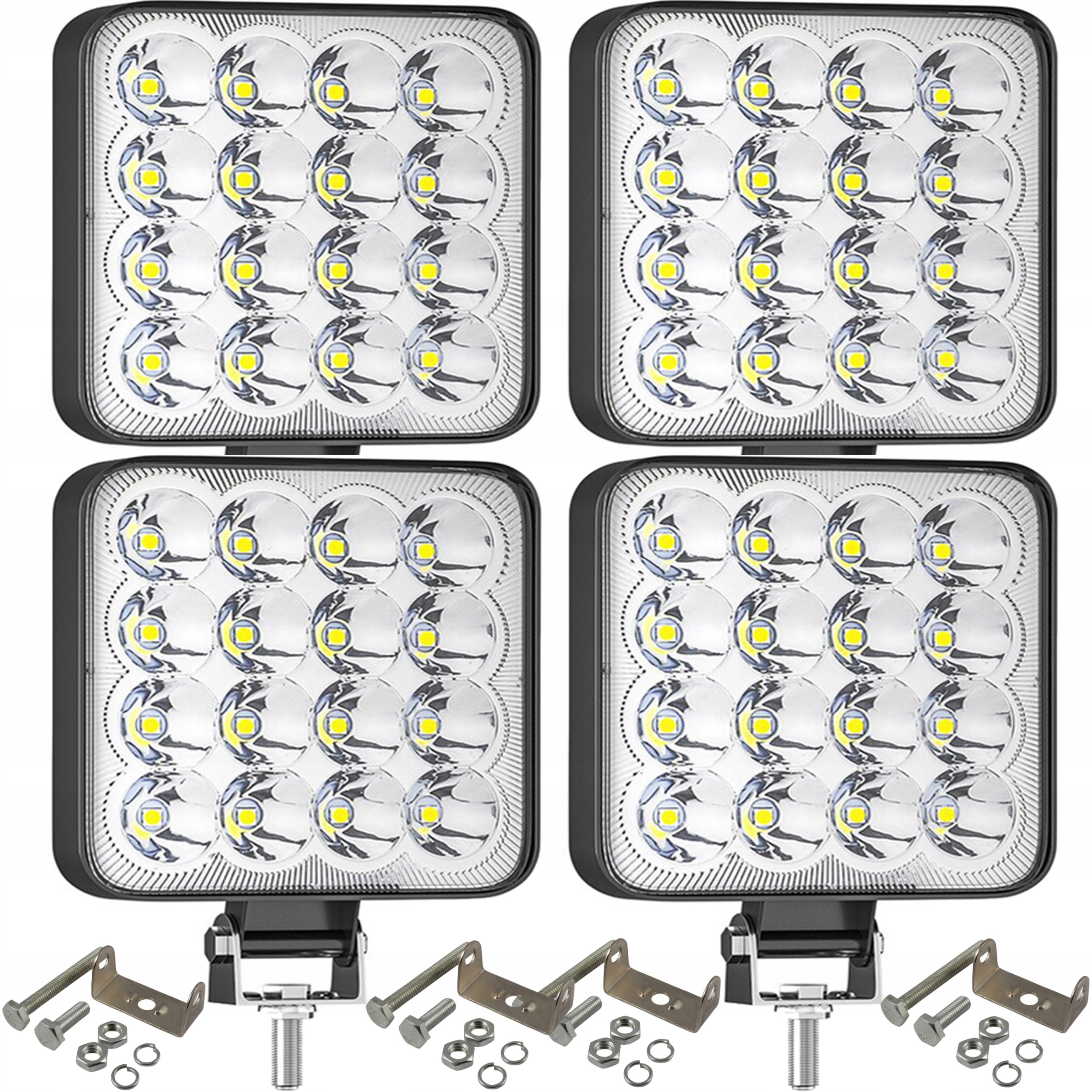 

Lampa 16LED Halogen Roboczy Szperacz 48W 12 24V 4X