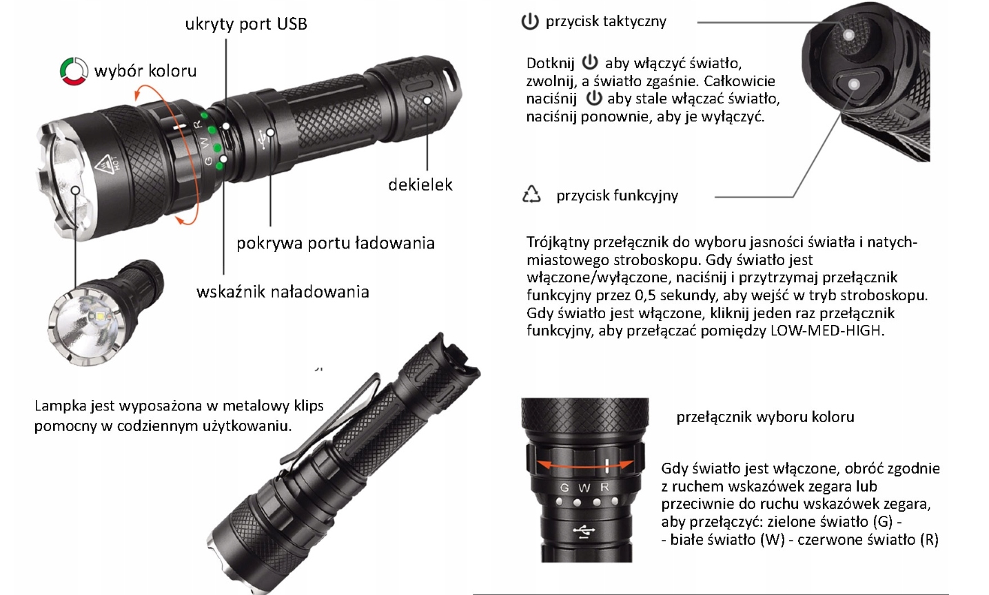 LAMPKA WARSZTATOWA LED LATARKA AKUMULATOROWA TAKTYCZNA WOJSKOWA SZPERACZ Marka Verke