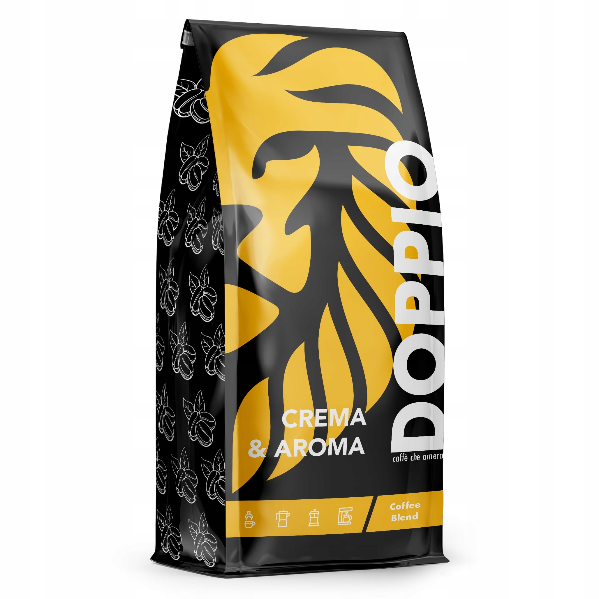 Levně Káva zrnková 1 kg Doppio Crema Čerstvě Pražená +dárek