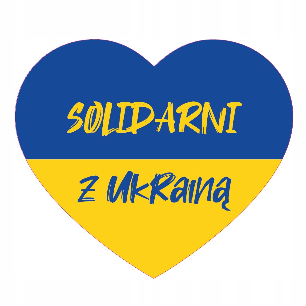 

Naklejka Solidarni Z Ukrainą 10x8,5cm Ukraina