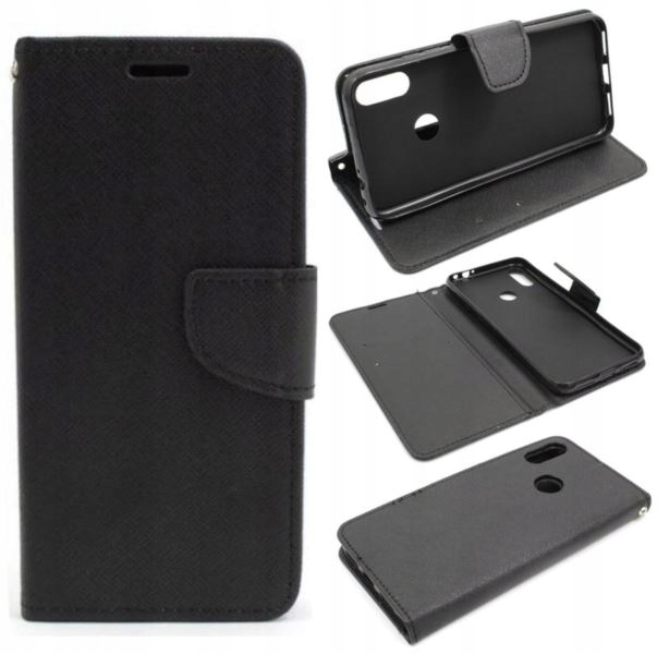 

Etui Fancy Diary do Xiaomi Redmi Note 7 cza+SZKŁO