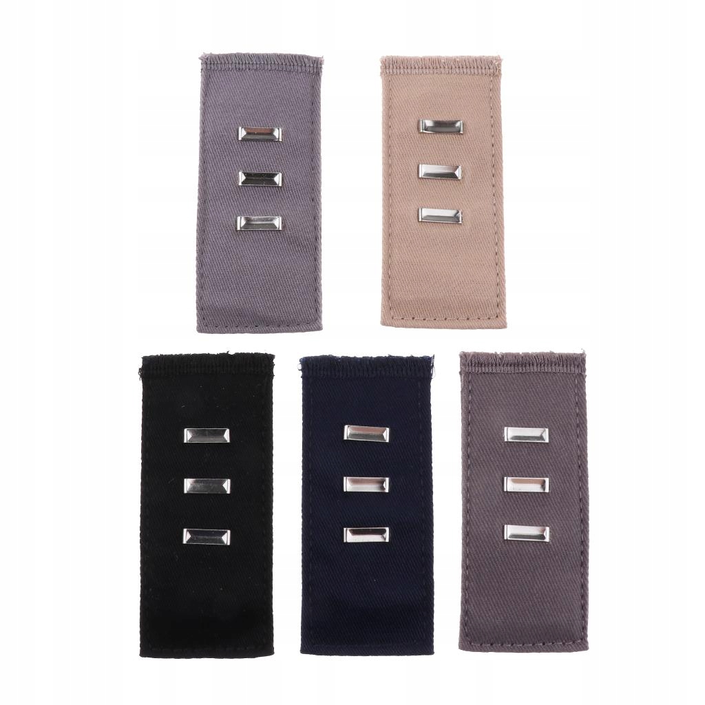 freneci 10Pcs Pants Waist Extenders with Metal Hook for Pants Jeans and Wzór dominujący mix wzorów