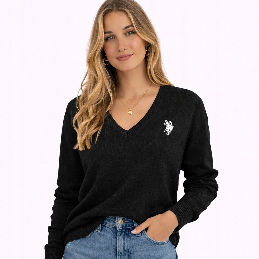 Dámský svetr U.s. Polo Assn. US423730351 Černý M