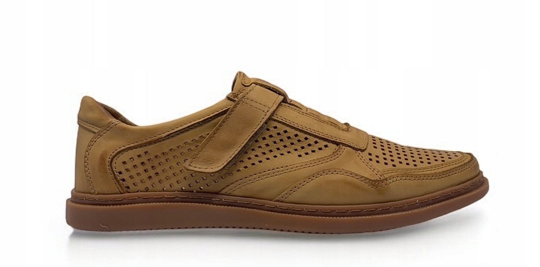 Pánské polobotky Polbut model 2102 l – přírodní kůže, velikost 42