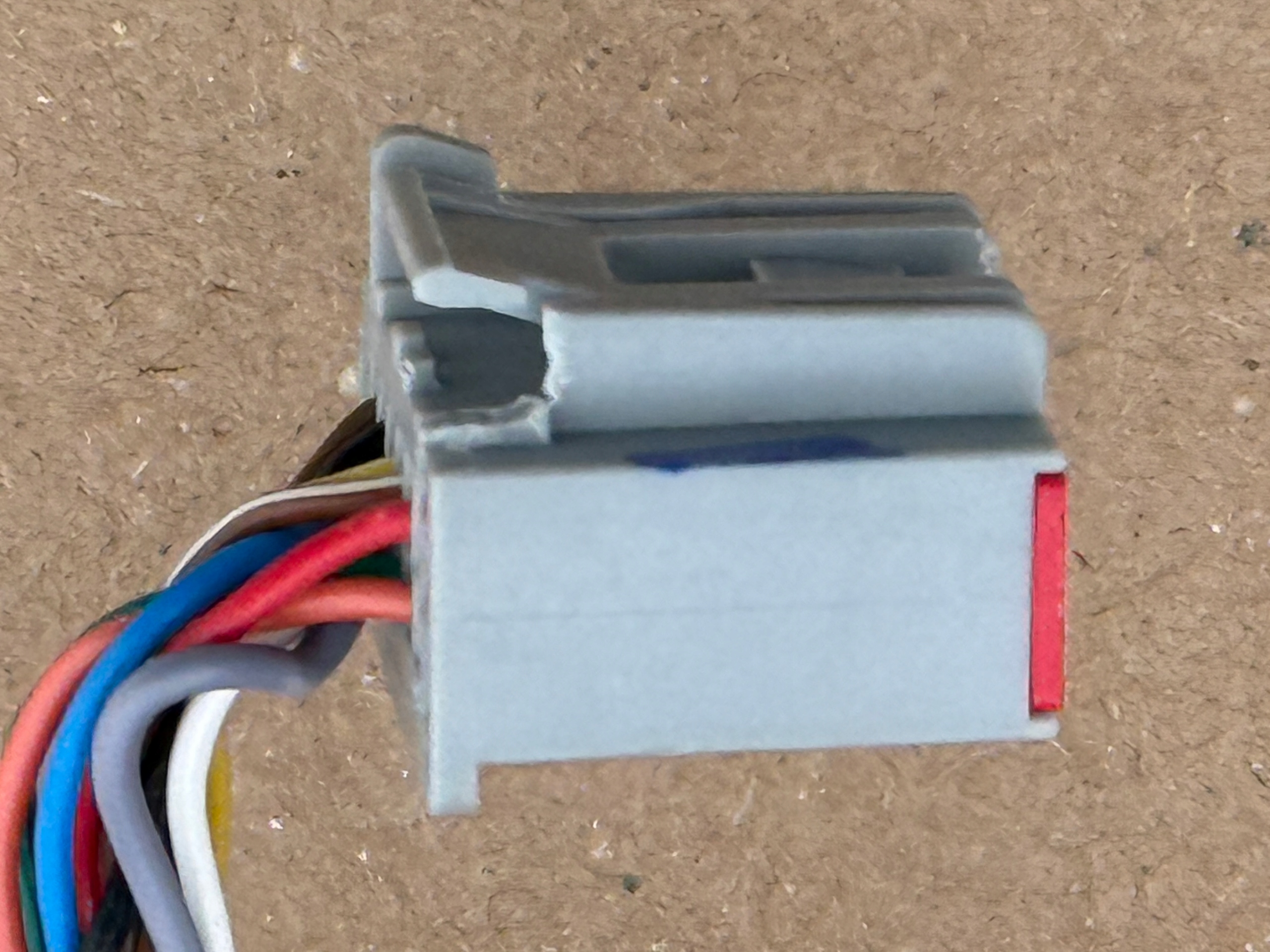 FORD FIESTA MK8 2017-2023 mirror left 10PIN FROZEN WHITE