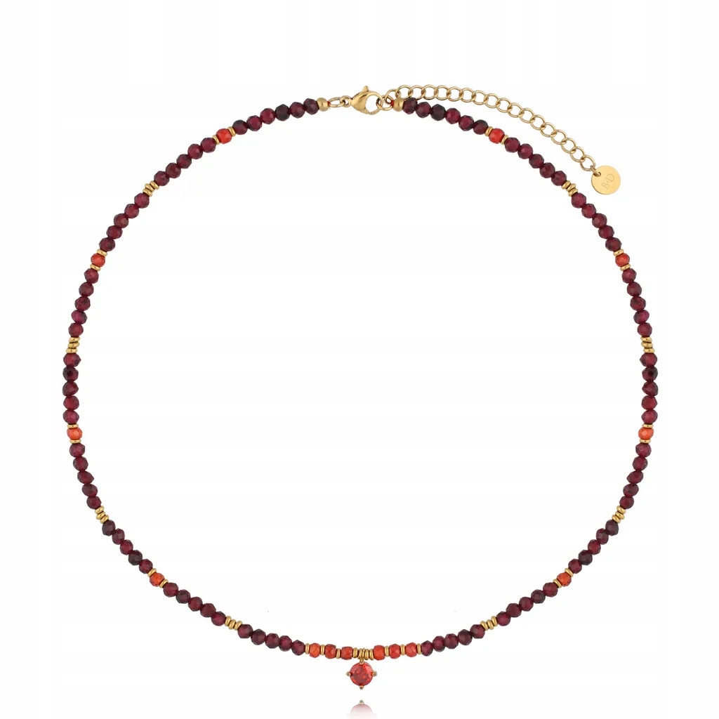 Náhrdelník By Dziubeka zlatý zirkon 43 cm