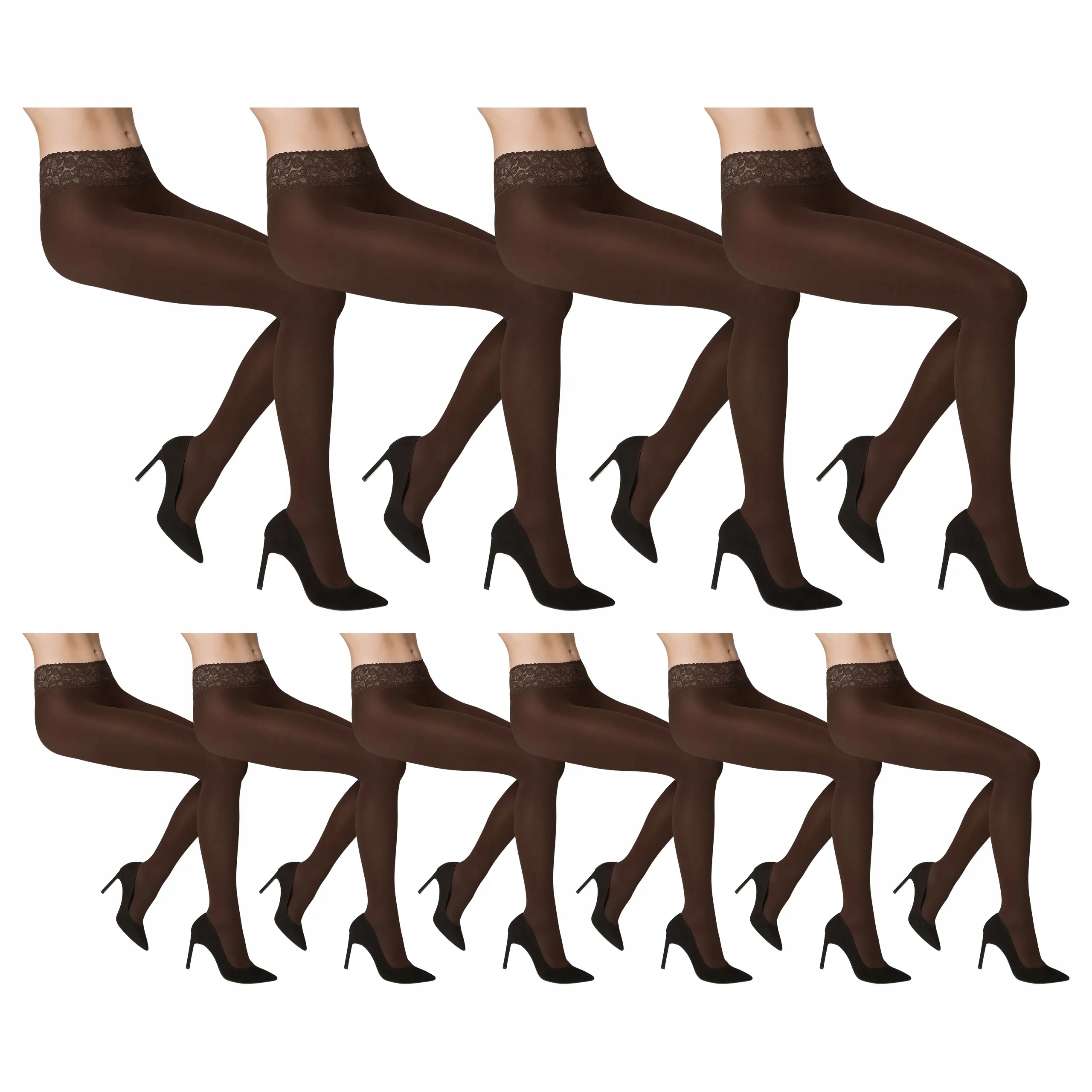 10 x Punčocháče Erotic Vita Bassa 50 den Marilyn Bronzo 3-M