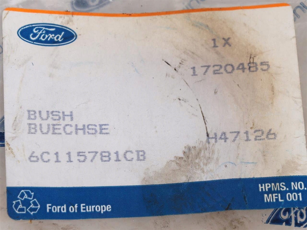 TULEJA RESORU TYL TRANSIT 2006 2014 Car type Cargo vans