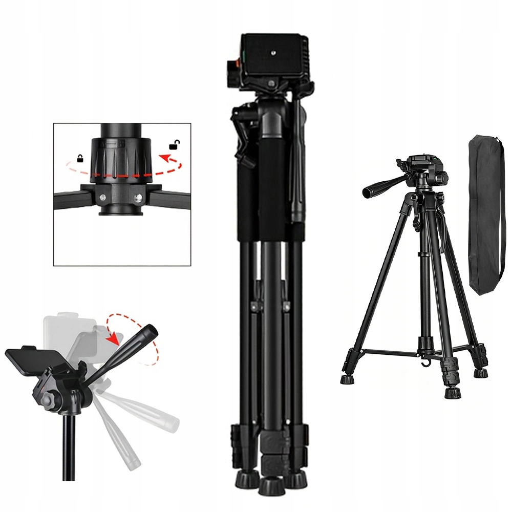 Tripod Fotografický stativ Pro Fotoaparát 168 CM Bluetooth Držák Telefonu