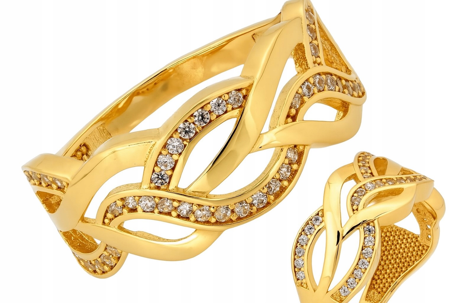 Prstýnek Au 585 s zirkony PI6403A VEL.23