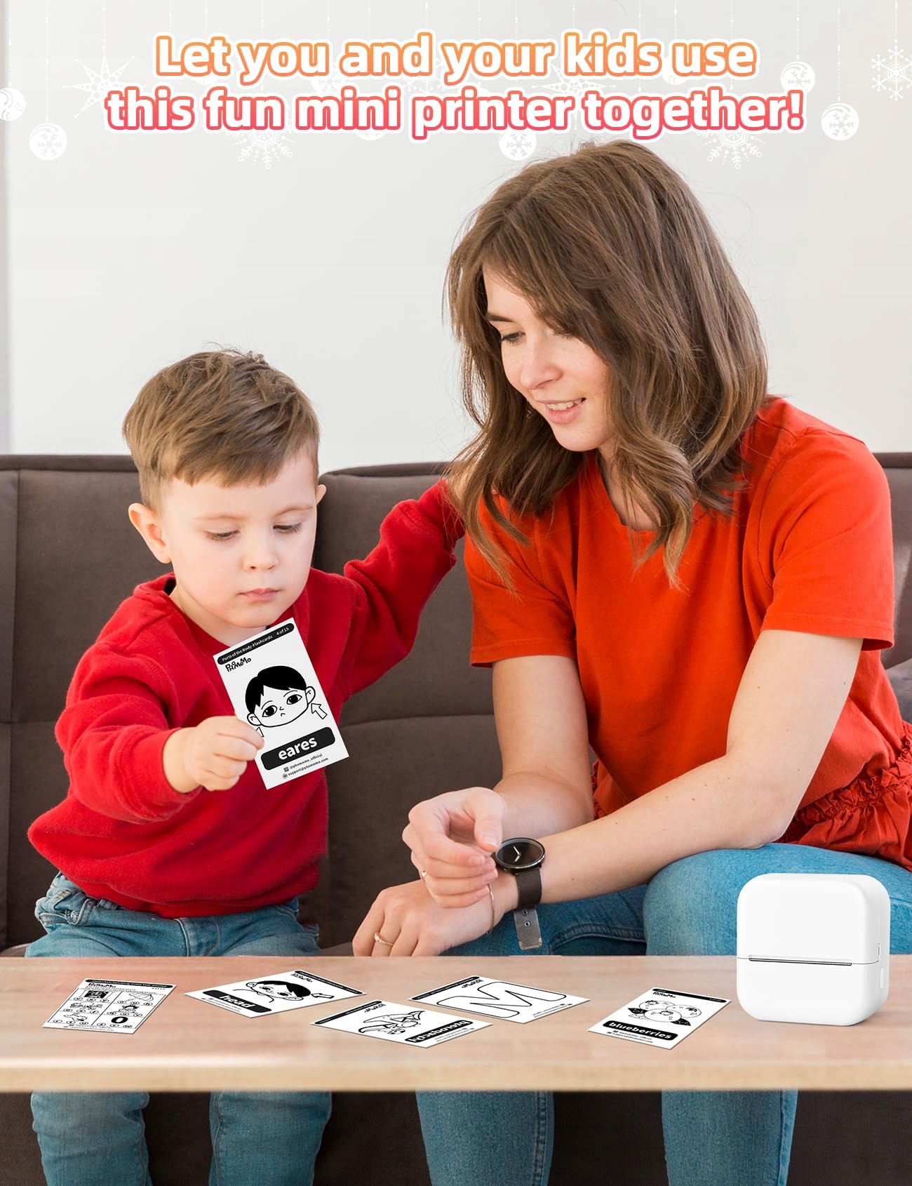 MEMOKING Mini Drukarka Bluetooth Do Telefonu Drukarka Termiczna Zdjęć — miniatura 6
