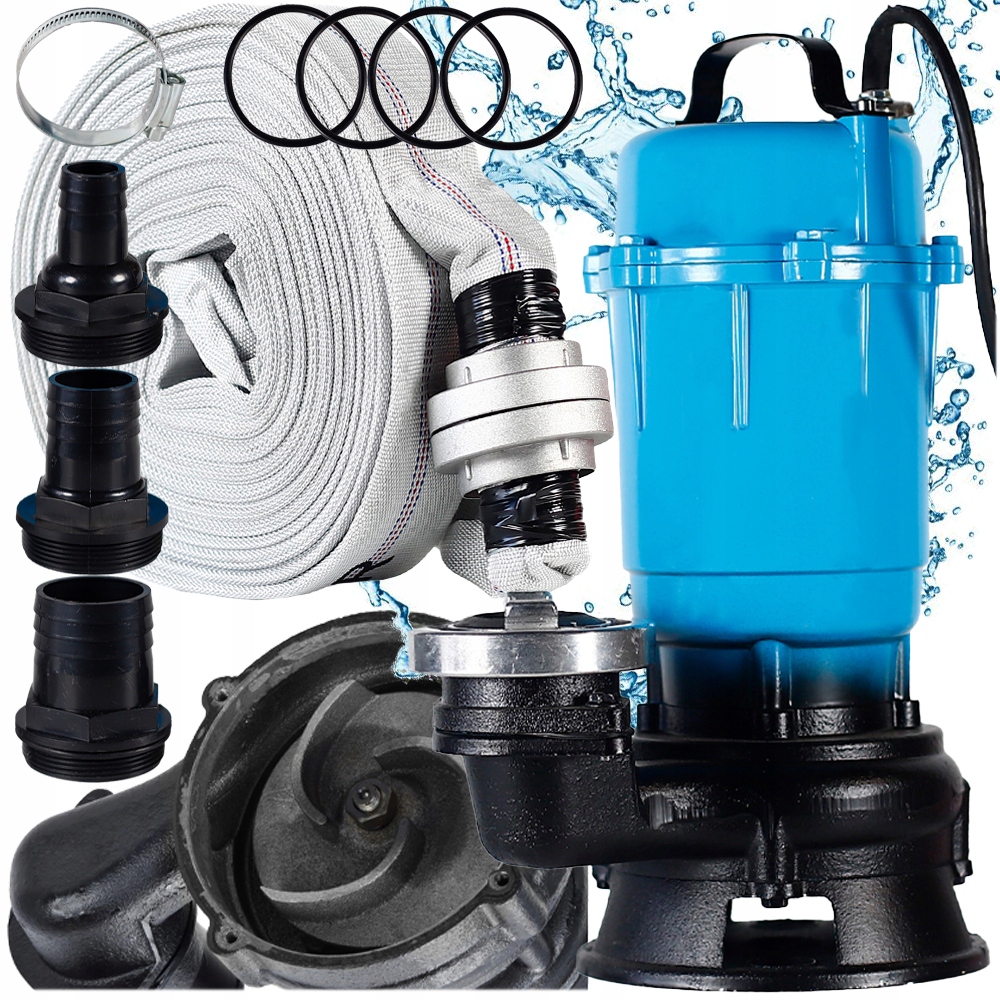 Čerpadlo Na Čistou A Špinavou Vodu Kalová Septik Drtič 3200 W Hadice 30 M