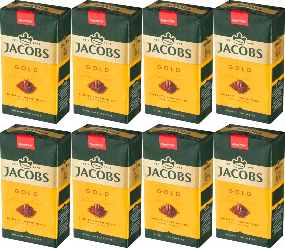 Kawa mielona Jacobs Gold 250g x 8 sztuk