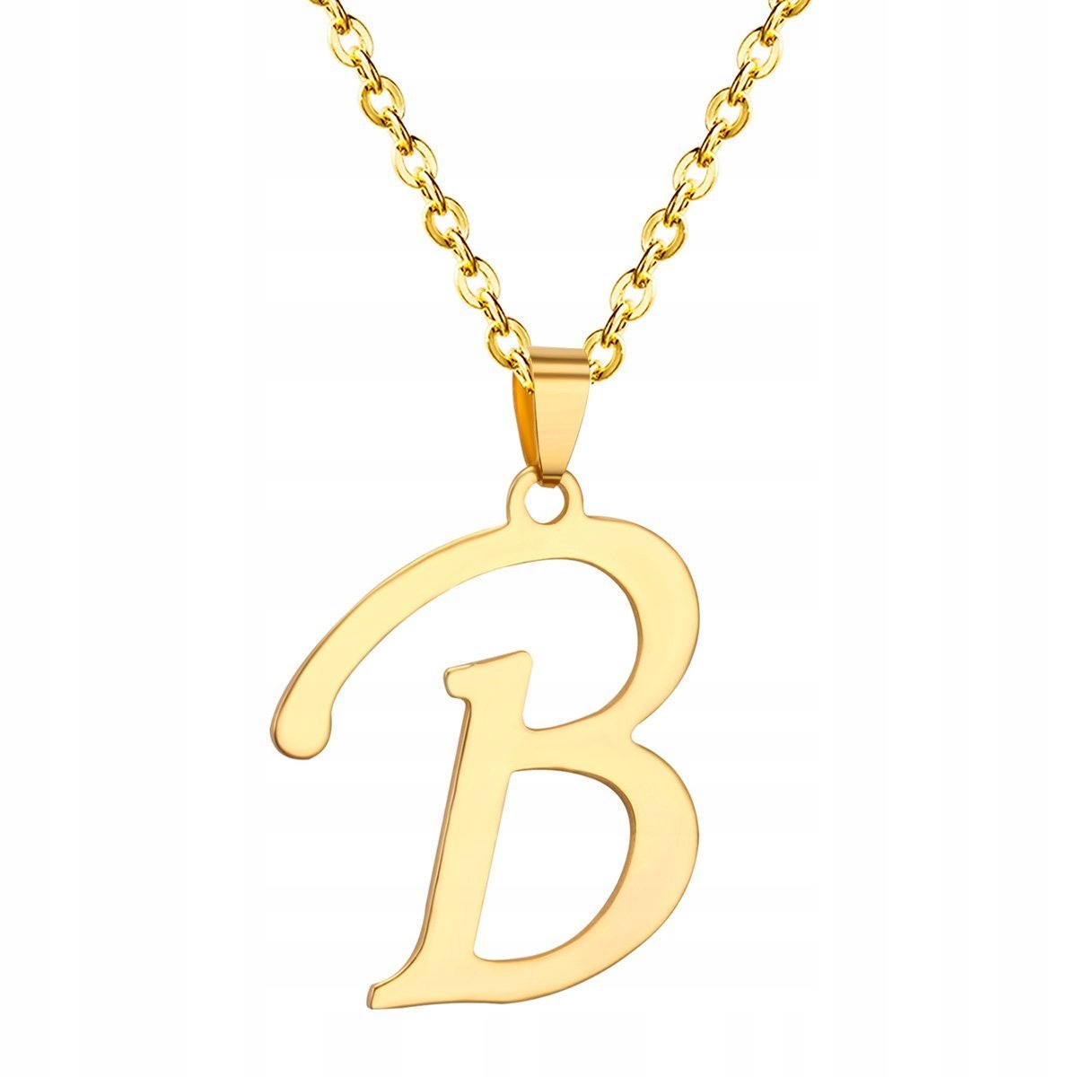 

Naszyjnik celebrytka Stal 316L Duża Literka B