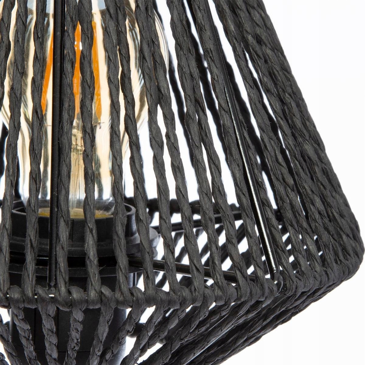 LAMPA STOŁOWA OZDOBNY BŁĘKITNY KLOSZ JILY 34 cm Kod producenta 168236A