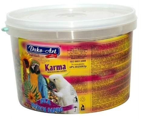 Oscar karma jedzenie dla dużej papugi 3L
