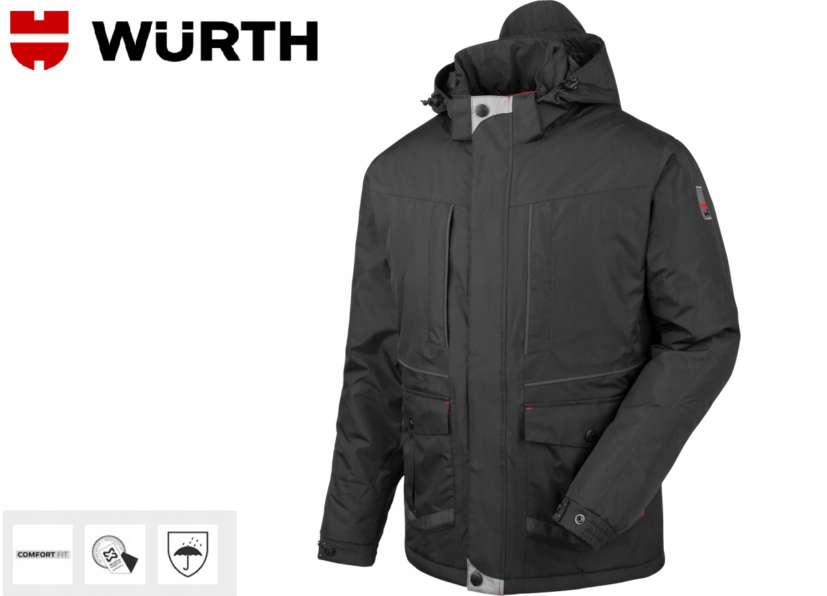 Kurtka Zimowa Wurth Modyf Draco Czarny R.xxl