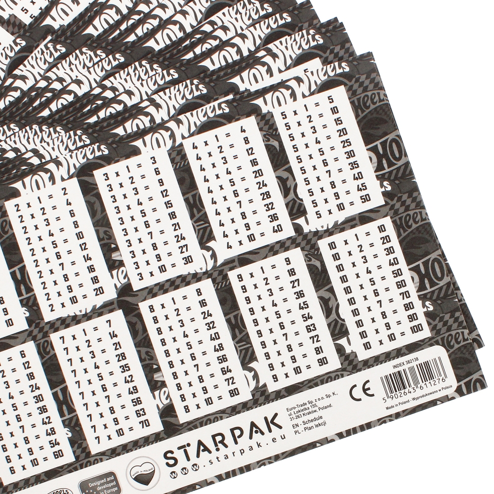 PLAN LEKCJI HOT WHEELS STARPAK Kod producenta 382138