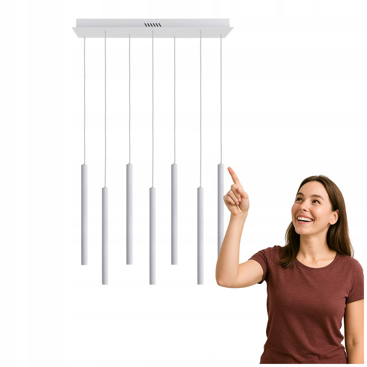 Závesná Led lampa 35W Valdes PND-22302-7-WH Italux