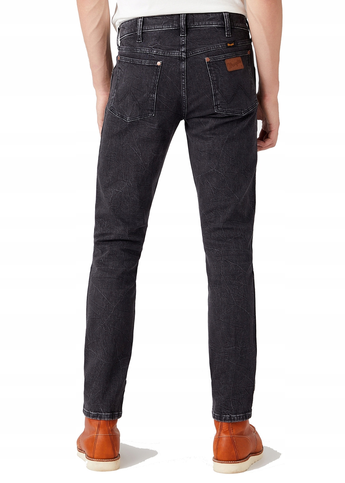 Pánské zúžené džíny Wrangler Larston Black Lightning W18S8930A 32/34